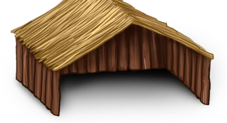 Grande maisonnette in legno