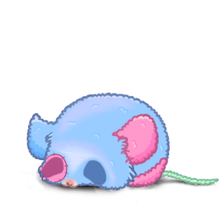 Adotta un Mouse Peluche blu